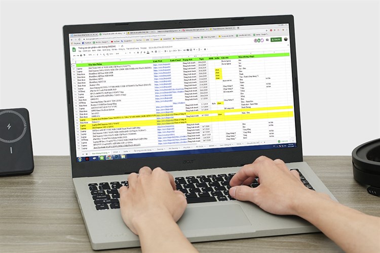 Laptop Acer Aspire Vero AV15 51 58HB i5 1155G7/8GB/512GB/Win11 (NX.AYCSV.002) Màu Xám