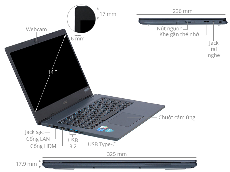 Acer TravelMate P4 TMP414 51 50HX i5 1135G7/8GB/512GB/Win11 (NX.VP2SV.00T)