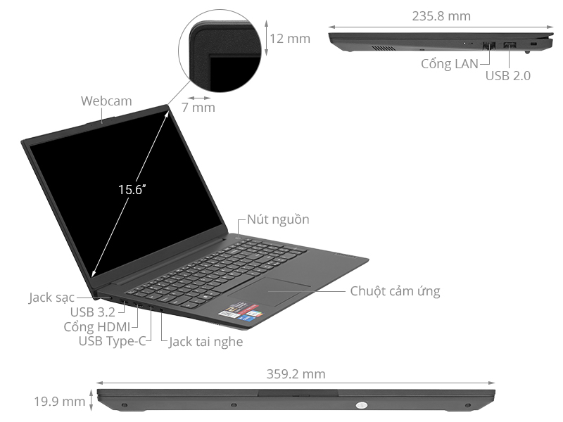 Lenovo V15 G4 IRU i5 1335U/16GB/512GB/Win11 (83A1000LVN)
