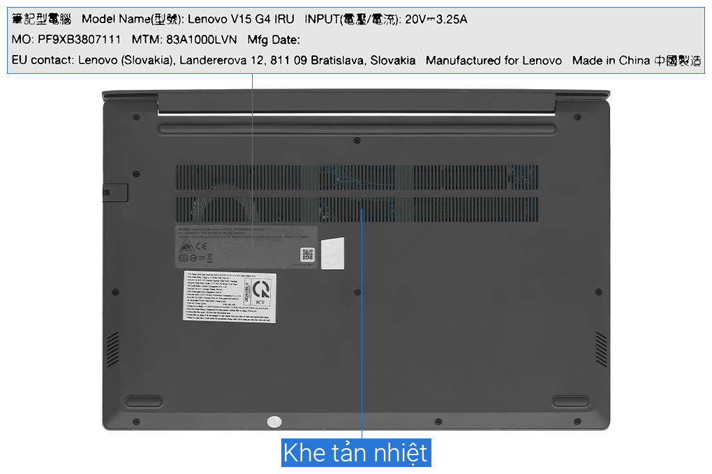Laptop Lenovo V15 G4 IRU i5 1335U/16GB/512GB/Win11 (83A1000LVN) - 13
