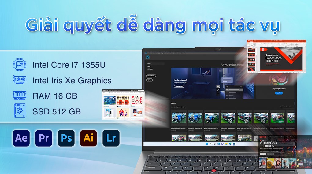 Laptop Lenovo ThinkPad E14 Gen 5 i7 1355U/16GB/512GB/Win11 (21JK007XVN)