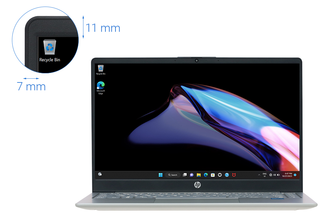 Laptop HP 14 ep0126TU i3 N305/8GB/256GB/Win11 (8U233PA) Màu Bạc