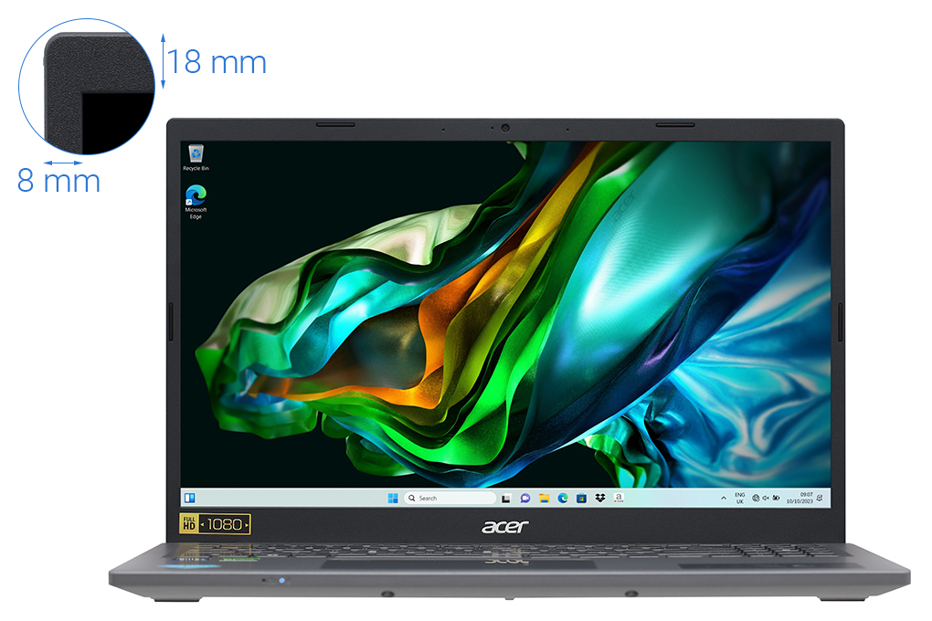 Laptop Acer Gaming Aspire 5 A515 58GM 51LB - NX.KQ4SV.002 (i5 13420H, 16GB, 512GB, RTX 2050 4GB, Full HD, Win11) - 3