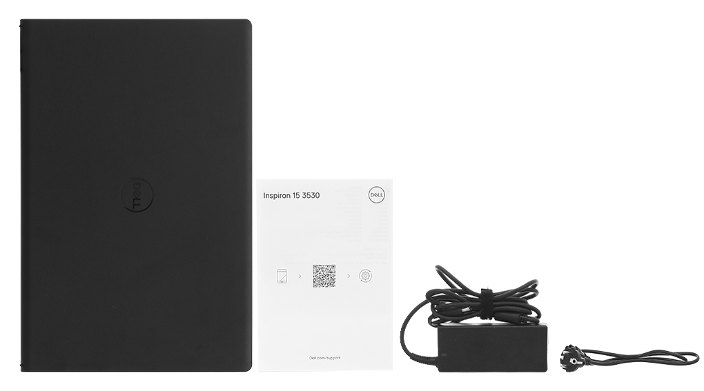 Bộ sản phẩm gồm: Thùng máy, Sạc Laptop Dell, Sách hướng dẫn