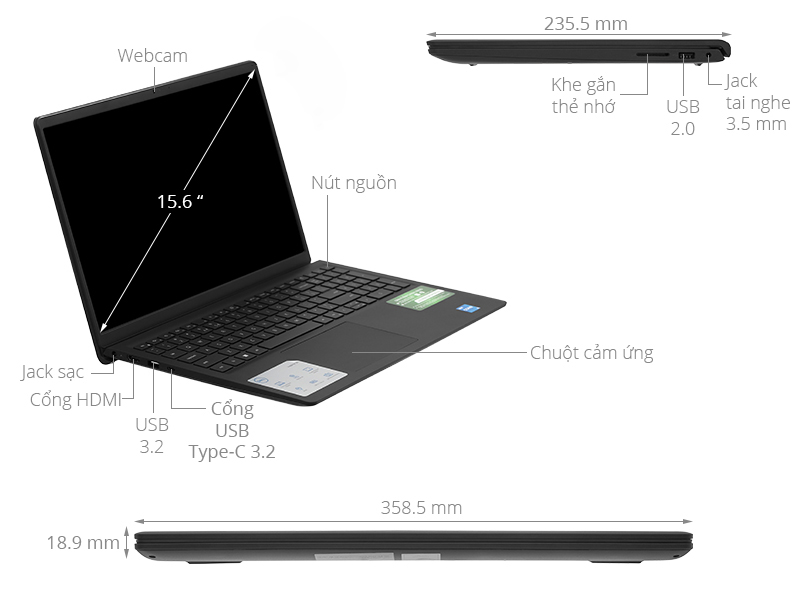 Dell Inspiron 15 3530 i7 1355U/8GB/512GB/120Hz/OfficeHS/Win11 (71011775)