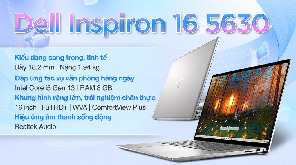 Laptop Dell Inspiron 16 5630 i5 1335U/8GB/512GB/OfficeHS/Win11 (71020244)