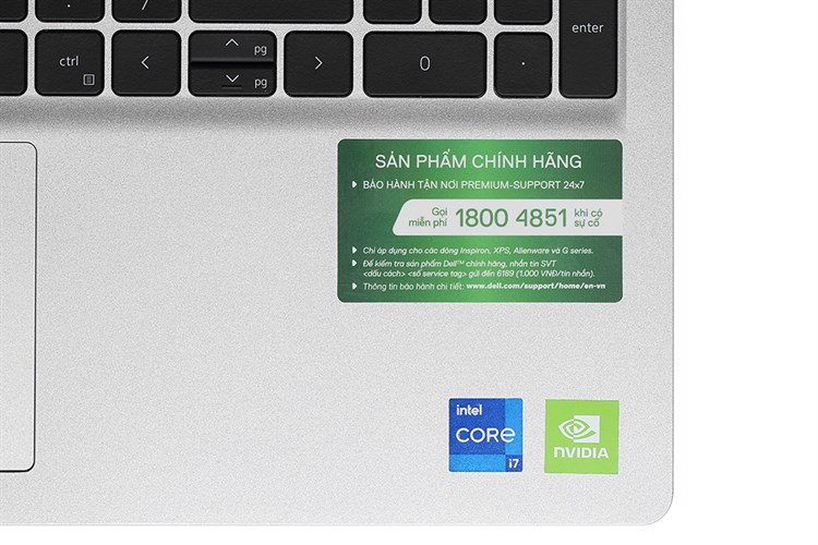 Laptop Dell Inspiron 15 3530 i7 1355U/16GB/512GB/2GB MX550/OfficeHS/Win11 (N3530I716W1) Màu Bạc