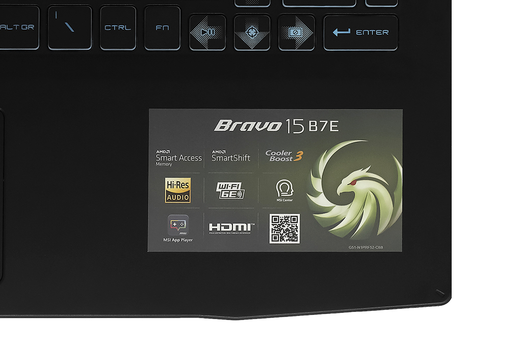 Laptop MSI Gaming Bravo 15 B7ED - 010VN (R5 7535HS, 16GB, 512GB, RX 6550M 4GB, Full HD 144Hz, Win11) - 11