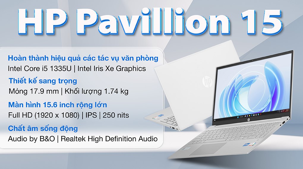 Laptop HP Pavilion 15 eg3095TU i5 1335U/8GB/512GB/Win11 (8C5L6PA)