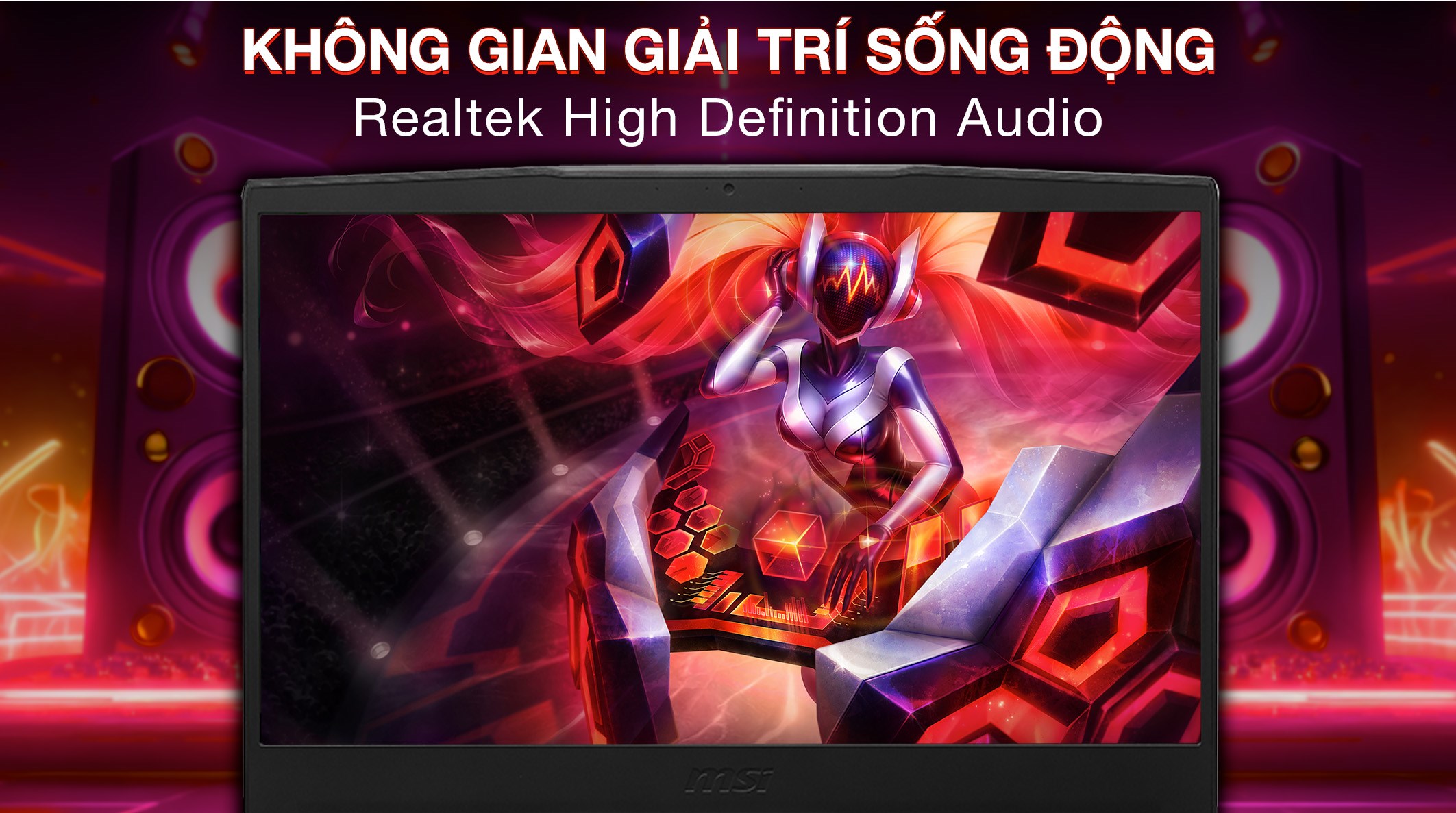 Laptop MSI Gaming GF63 Thin 12UC - 887VN (i7 12650H, 8GB, 512GB, RTX 3050 4GB, Full HD 144Hz, Win11)