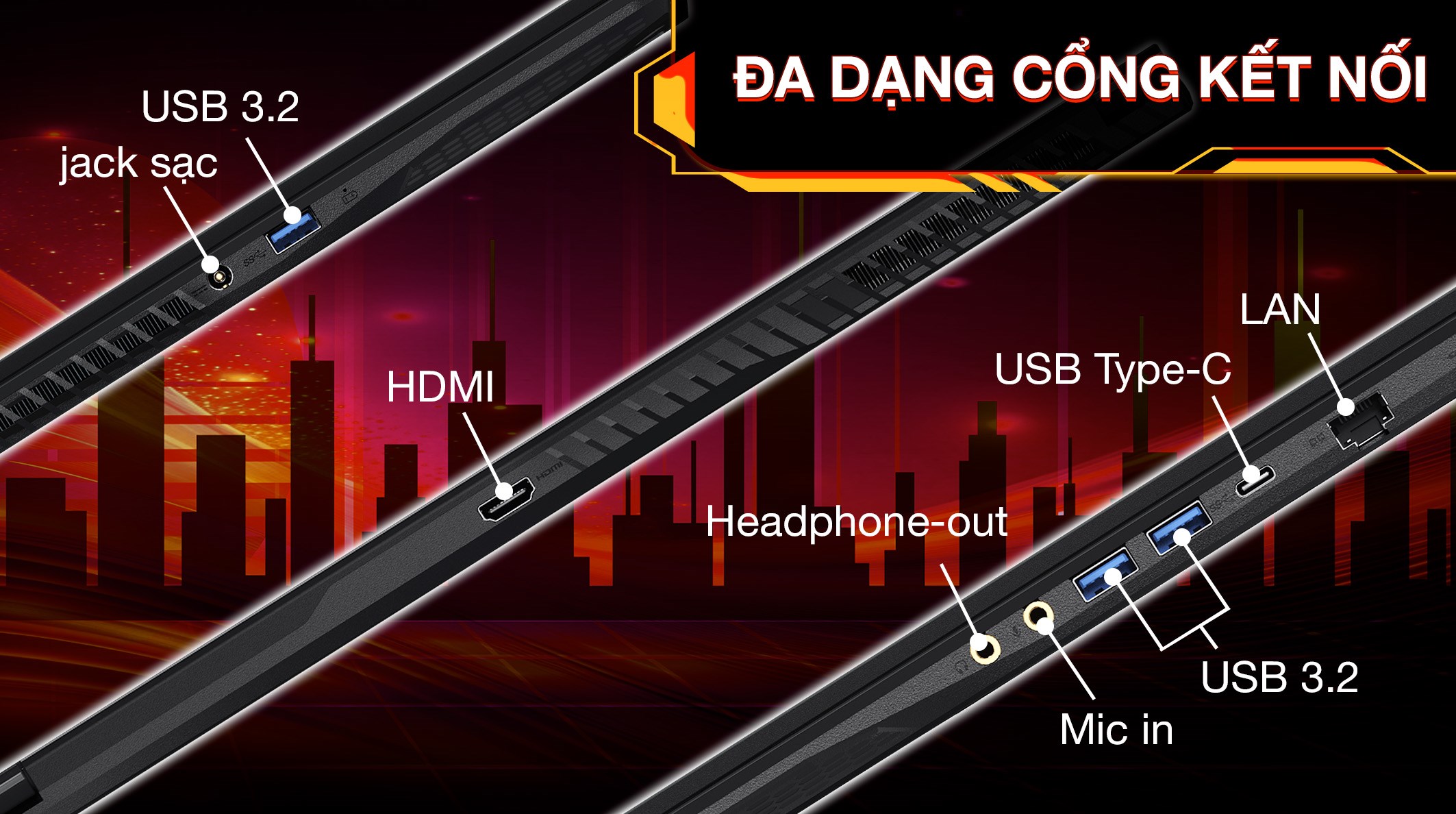 Laptop MSI Gaming GF63 Thin 12UC - 887VN (i7 12650H, 8GB, 512GB, RTX 3050 4GB, Full HD 144Hz, Win11)