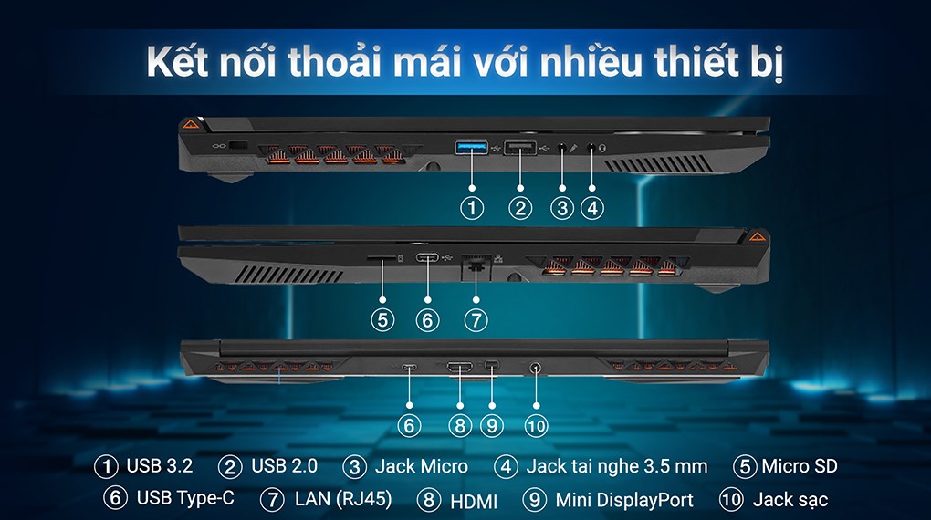 Laptop Gigabyte Gaming G5 i5 12500H/8GB/512GB/8GB RTX4060/144Hz/Win11 (KF-E3PH333SH)