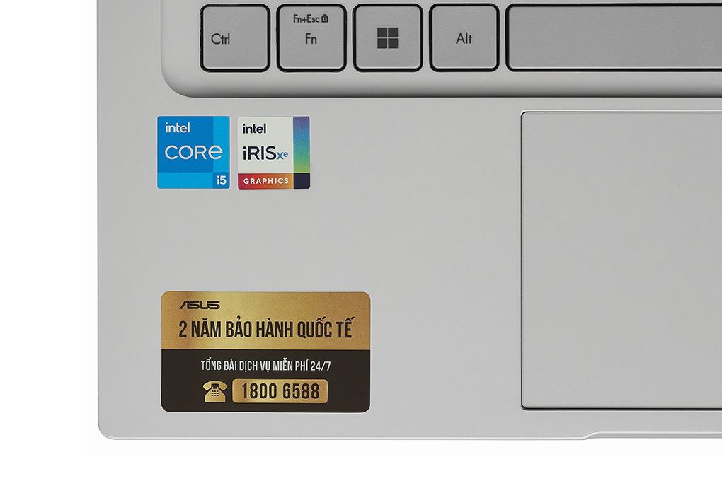 Laptop Asus Vivobook 14 X1404V - NK050W (i5 1335U, 16GB, 512GB, Full HD, Win11) Màu Bạc