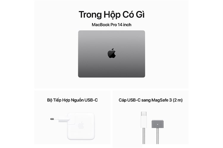 Laptop Apple MacBook Pro 14 inch M3 8GB/512GB (MTL73SA/A) Màu Xám