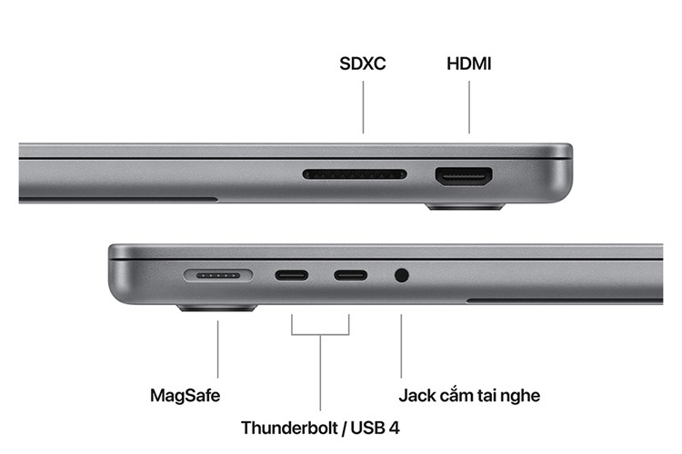 Laptop Apple MacBook Pro 14 inch M3 8GB/1TB Màu Xám