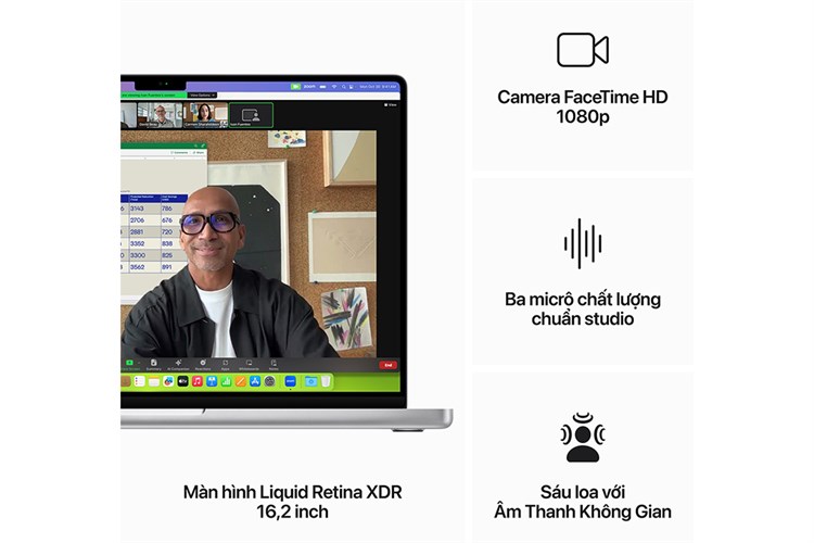 Laptop Apple MacBook Pro 16 inch M3 Max 36GB/1TB Màu Bạc