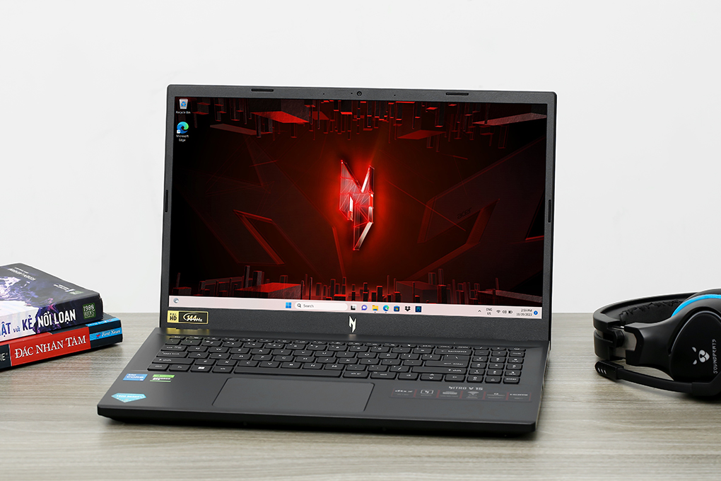 Laptop Acer Gaming Nitro V ANV15 51 57B2 - NH.QN8SV.001 (i5 13420H, 8GB, 512GB, RTX 4050 6GB, Full HD 144Hz, Win11) Màu Đen