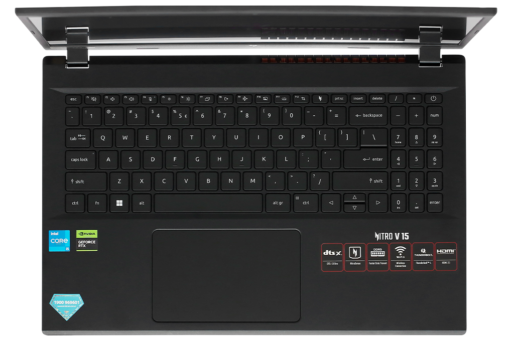 Laptop Acer Gaming Nitro V ANV15 51 57B2 - NH.QN8SV.001 (i5 13420H, 8GB, 512GB, RTX 4050 6GB, Full HD 144Hz, Win11) Màu Đen