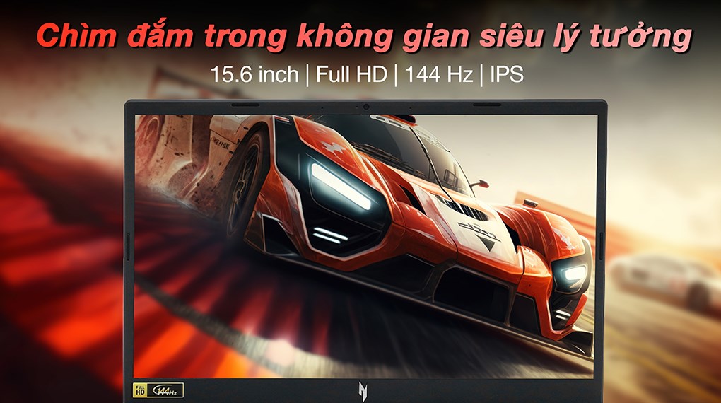 Laptop Acer Gaming Nitro V ANV15 51 53NE - NH.QNASV.002 (i5 13420H, 16GB, 512GB, RTX 2050 4GB, Full HD 144Hz, Win11)