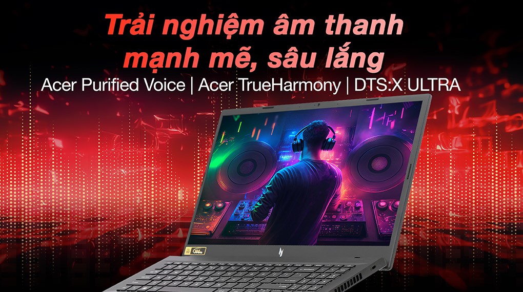 Laptop Acer Gaming Nitro V ANV15 51 53NE - NH.QNASV.002 (i5 13420H, 16GB, 512GB, RTX 2050 4GB, Full HD 144Hz, Win11)