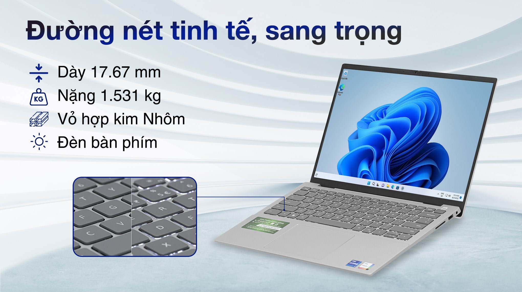 Laptop Dell Inspiron 14 5430 i7 1360P/16GB/1TB/OfficeHS/Win11 (20DY31)