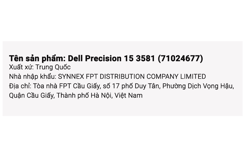 Laptop Dell Precision 15 3581 i7 13800H/32GB/1TB/4GB RTXA500/Win11 Pro (71024677) - 6