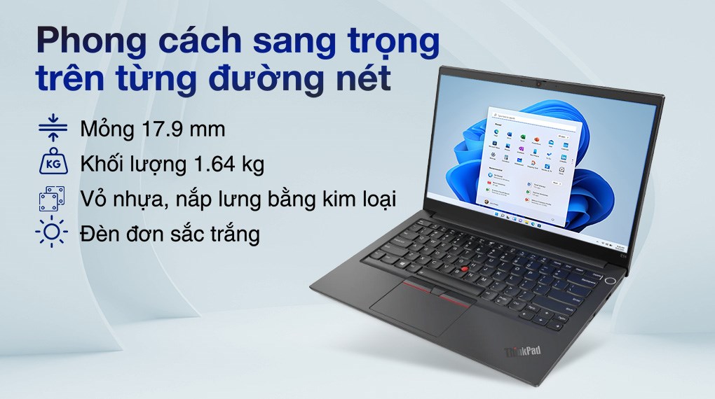 Laptop Lenovo ThinkPad E14 Gen 4 i7 1255U/16GB/512GB/Win11 (21E300E2VN)