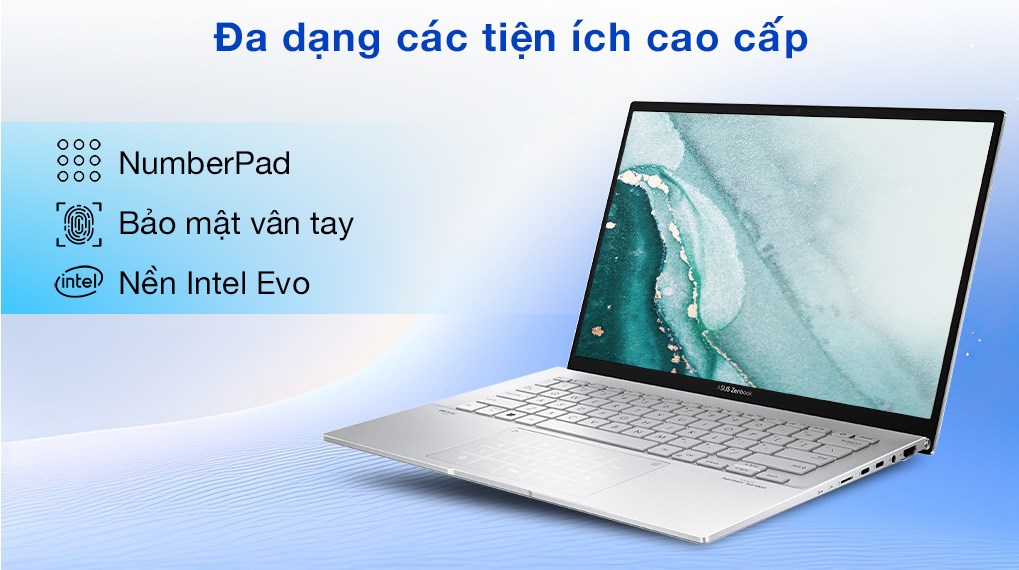 Laptop Asus Zenbook 14 OLED UX3402VA i5 1340P/16GB/512GB/Cáp/Túi/Win11 (KM203W)