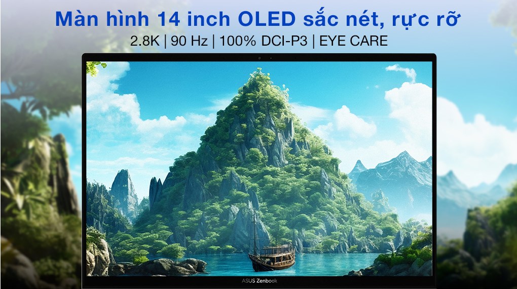 Laptop Asus Zenbook 14 OLED UX3402VA i5 1340P/16GB/512GB/Cáp/Túi/Win11 (KM203W)