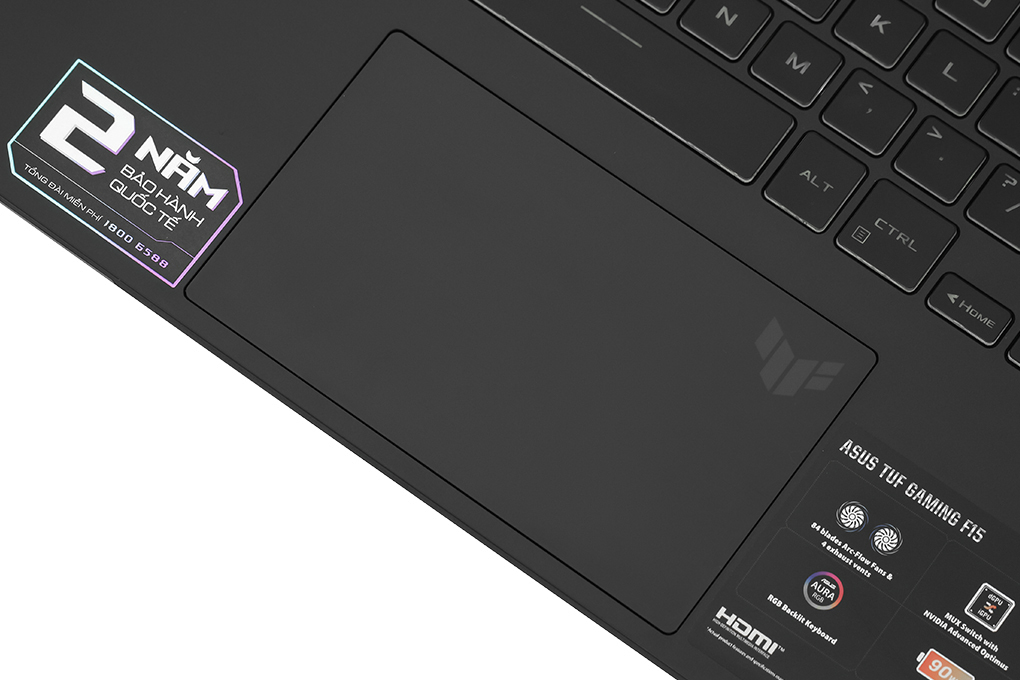 Laptop Asus TUF Gaming F15 FX507VU - LP167W (i7 13620H, 16GB, 512GB, RTX 4050 6GB, Full HD 144Hz, Win11) Màu Xám