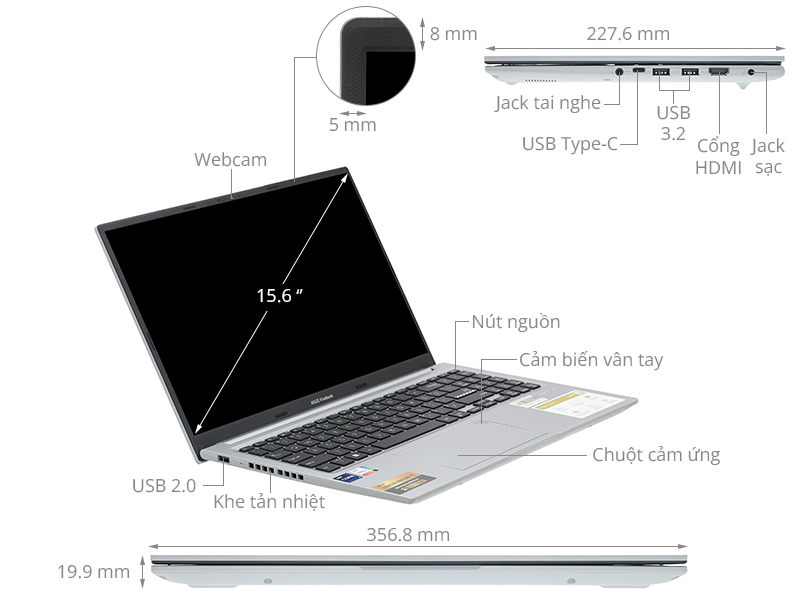 Asus Vivobook 15 OLED A1505VA i9 13900H/16GB/1TB/Win11 (L1386W)