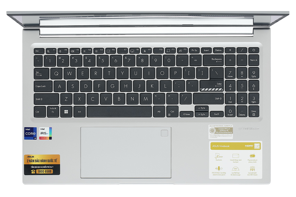Laptop Asus Vivobook 15 OLED A1505VA i9 13900H/16GB/1TB/Win11 (L1386W) Màu Bạc