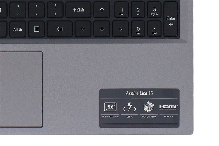 Laptop Acer Aspire Lite 15 51M 5542 i5 1155G7/16GB/512GB/Win11 (NX.KS5SV.001) Màu Xám