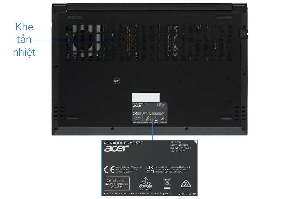 Laptop Acer Aspire Lite 15 51M 5542 i5 1155G7/16GB/512GB/Win11 (NX.KS5SV.001) Màu Xám
