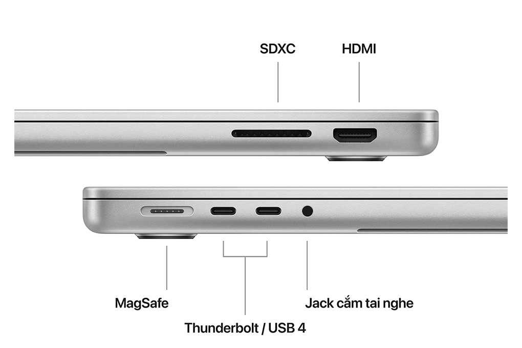 Laptop Apple MacBook Pro 14 inch M3 16GB/512GB Màu Bạc