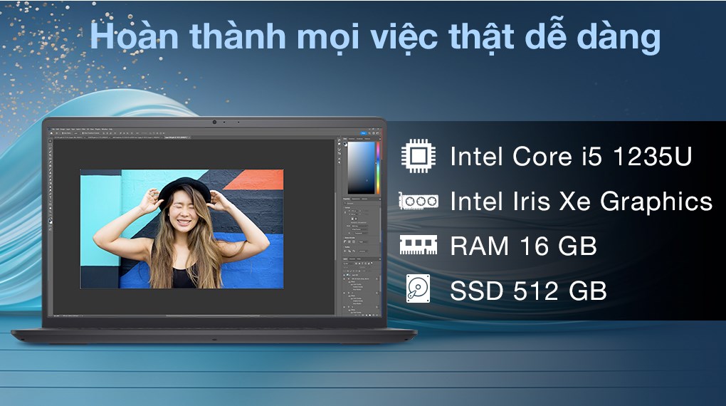 Hình ảnh Laptop Dell Inspiron 15 3520 i5 1235U/16GB/512GB/120Hz/OfficeHS/KYHD/Win11