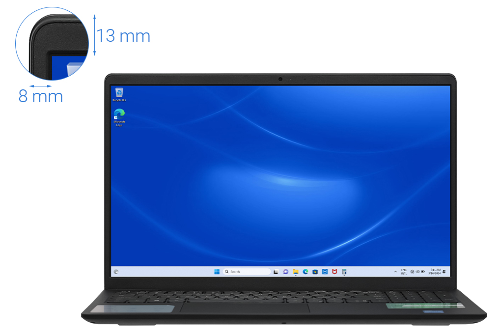 Laptop Dell Inspiron 15 3520 - 71027003 (i5 1235U, 8GB, 512GB, Full HD 120Hz, OfficeHS, KYHD, Win11) Màu Đen