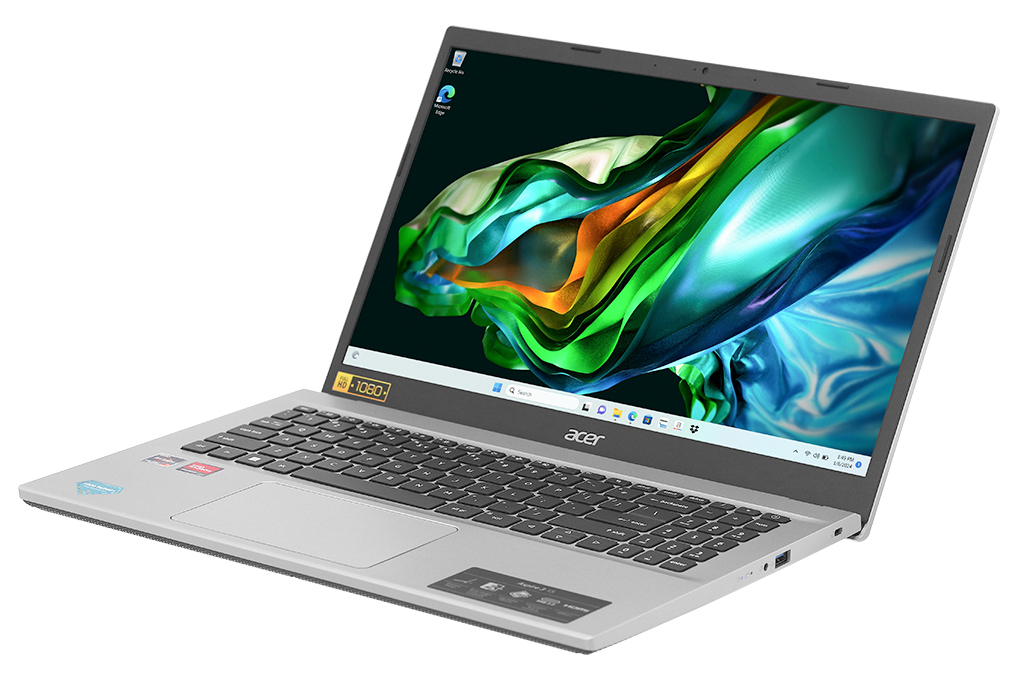 Laptop Acer Aspire A315 44P R9W8 - NX.KSJSV.002 (R7 5700U, 8GB, 512GB, Full HD, Win11) Màu Bạc