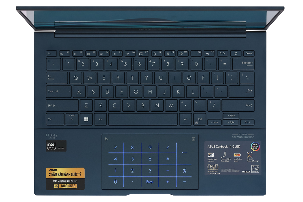 Laptop Asus Zenbook 14 OLED UX3405MA - PP152W (Ultra 7 155H, 32GB, 1TB, 2.8K OLED 120Hz, Win11) - 4