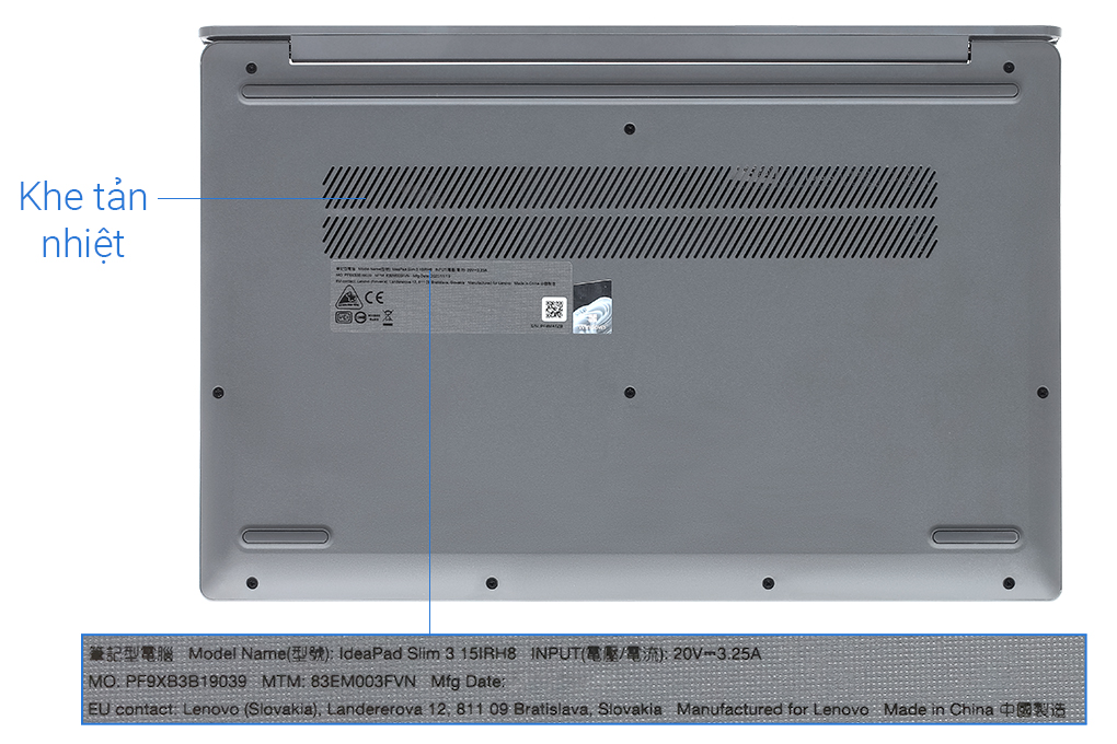 Laptop Lenovo Ideapad Slim 3 15IRH8 - 83EM003FVN (i7 13620H, 16GB, 1TB, Full HD, Win11) - 12