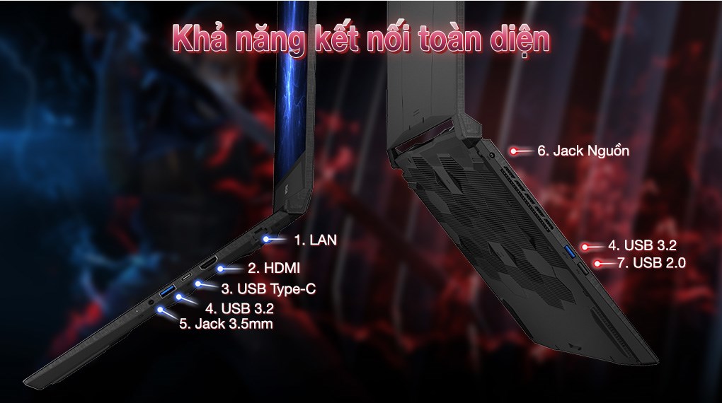 Laptop MSI Gaming Katana A15 AI B8VE - 402VN (R7 8845HS, 16GB, 512GB, RTX 4050 6GB, Full HD 144Hz, Win11)