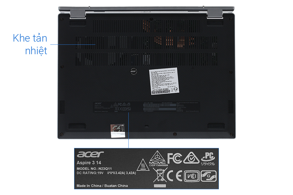 Laptop Acer Aspire 3 A314 42P R3B3 - NX.KSFSV.001 (R7 5700U, 16GB, 512GB, WUXGA, Win11) - 12