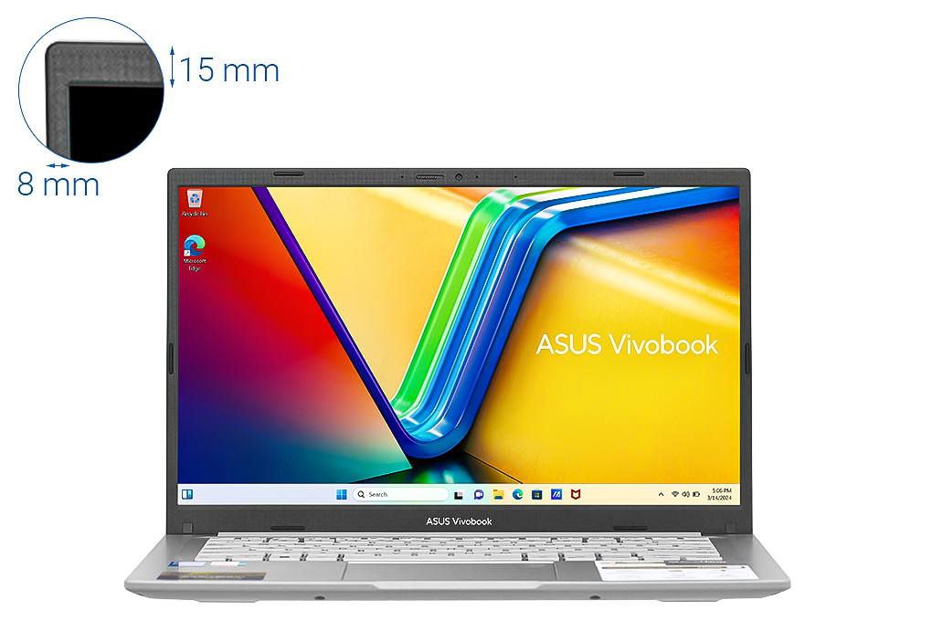 Laptop Asus Vivobook 14 X1404ZA - NK376W (i5 1235U, 16GB, 512GB, Full HD, Win11) Màu Bạc