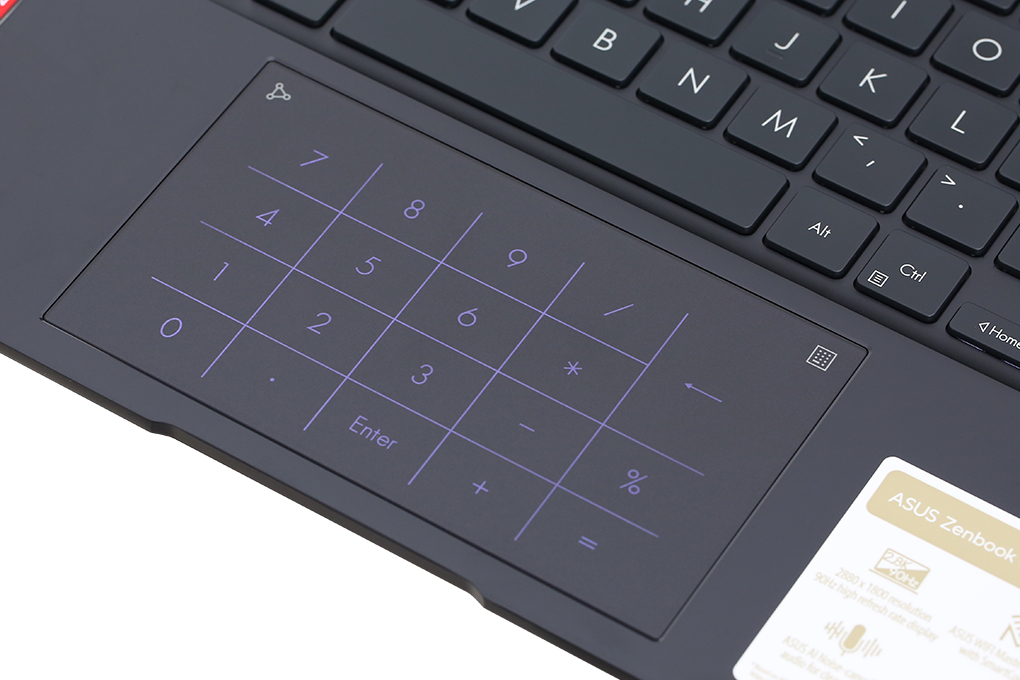 Laptop Asus Zenbook 14 OLED UM3402YA R5 7530U/16GB/512GB/Cáp/Túi/Win11 (KM405W) Màu Đen