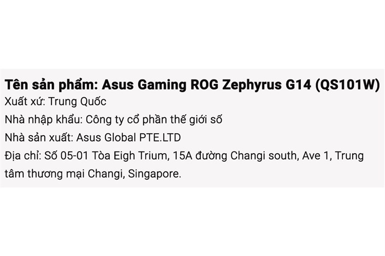 Laptop Asus Gaming ROG Zephyrus G14 GA403UU R9 8945HS/32GB/512GB/6GB RTX4050/120Hz/Túi/Win11 (QS101W) Màu Trắng