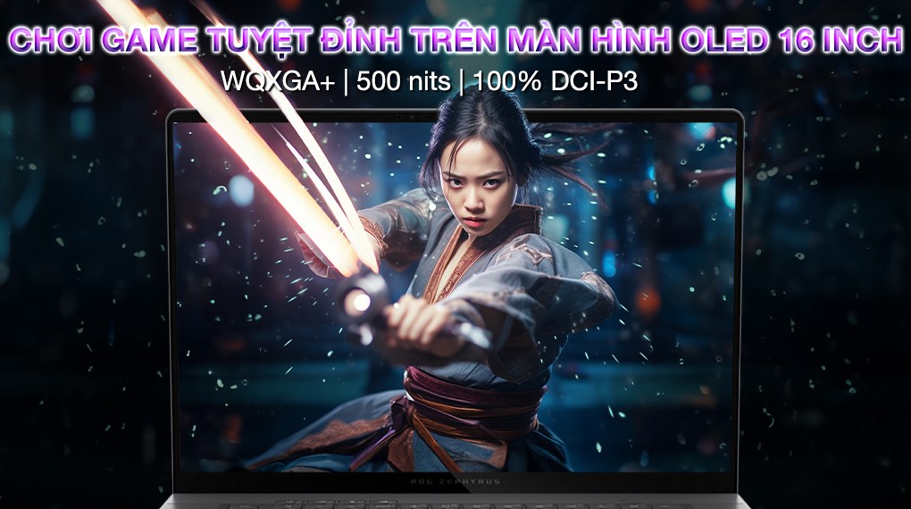 Laptop Asus Gaming ROG Zephyrus G16 GU605MI Ultra 9 185H/32GB/1TB/8GB RTX4070/240Hz/Túi/Win11 (QR116W)