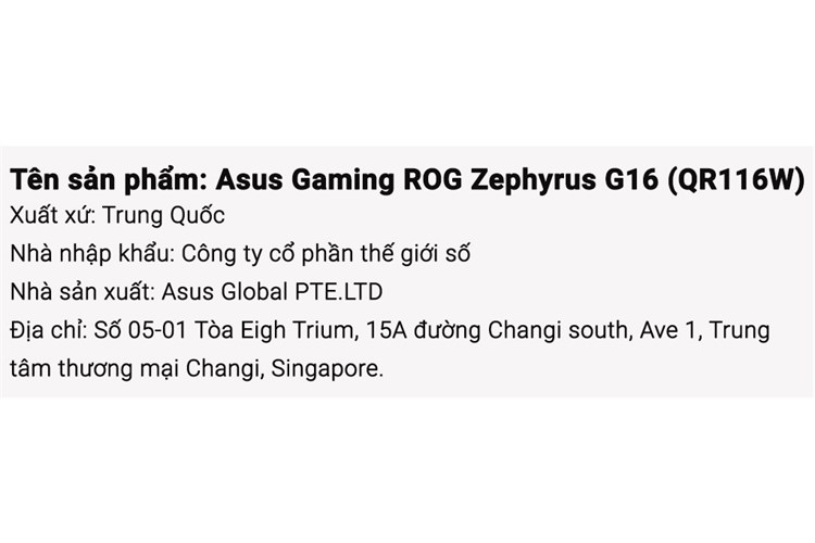 Laptop Asus Gaming ROG Zephyrus G16 GU605MI Ultra 9 185H/32GB/1TB/8GB RTX4070/240Hz/Túi/Win11 (QR116W) Màu Xám