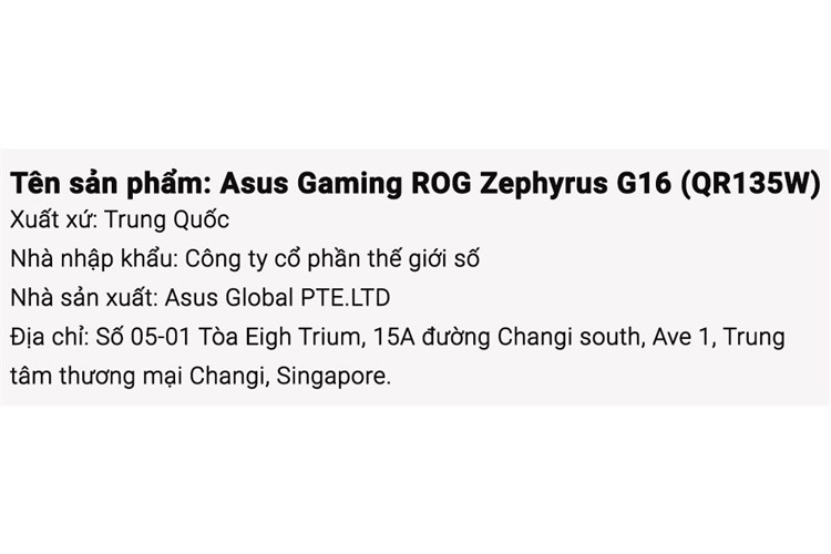 Laptop Asus Gaming ROG Zephyrus G16 GU605MV Ultra 9 185H/32GB/1TB/8GB RTX4060/240Hz/Túi/Win11 (QR135W) Màu Xám