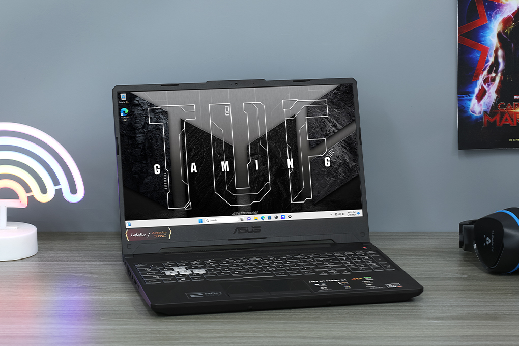 Laptop Asus TUF Gaming A15 FA506NC - HN017W (R5 7535HS, 16GB, 512GB, RTX 3050 4GB, Full HD 144Hz, Win11) Màu Đen