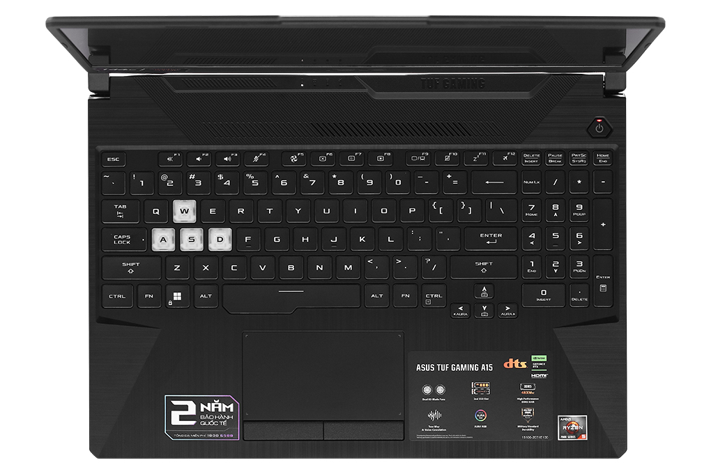 Laptop Asus TUF Gaming A15 FA506NC - HN017W (R5 7535HS, 16GB, 512GB, RTX 3050 4GB, Full HD 144Hz, Win11) Màu Đen